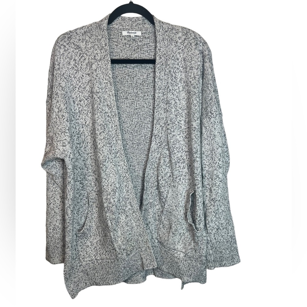 Madewell Cardigan Sweater women’s size XL heather gray cottage grandma core